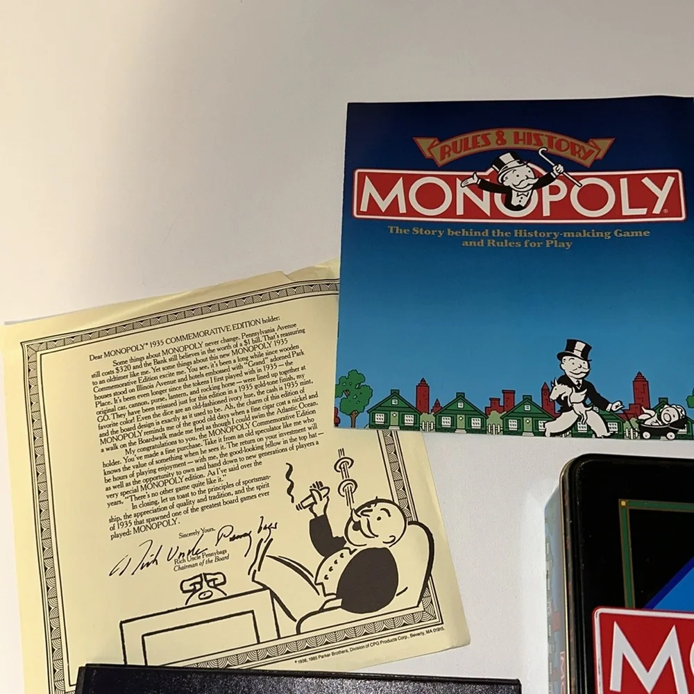 1935 COMMEMORATIVE EDITION MONOPOLY